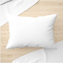 Beyaz 35×50 Dikdörtgen Silikon Boncuk Elyaf Iç Yastık, Rahat ve Şık Tasarım