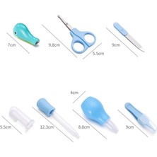 Tuto Baby Çantalı Bebek Bakım Seti Mavi (13 Parça)