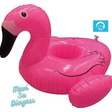 About The Perfect Şişme Deniz Bardaklık, Havuz Bardaklık, Flamingo ve Mavi Renkli, Eğlenceli Su Teması