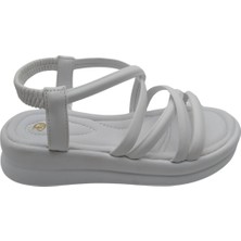 Tresorra-1 - Kadın Hafif Dolgu Topuklu Sandalet - Beyaz - 39