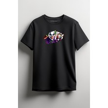 Merch&ice Joker Unisex T-Shirt - Jokey And Harley Siyah