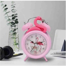 Flamingo Dekoratif Masa Saati | Şık ve Modern Masaüstü Saat | Ev, Ofis, Çocuk Odası ve Hediyelik Aksesuar
