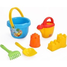 About The Perfect Renkli Büyük Plaj Seti, Su Kabı, Kürek, Tırmık ve Kova ile Eğlence Dolu Anlar