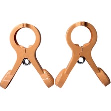 About The Perfect Turuncu Çok Amaçlı Plaj Şezlong ve Masa Sabitleyici, 2'li Set