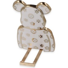 Newface Astro Stand Ayıcık Desenli - Beyaz Drstr