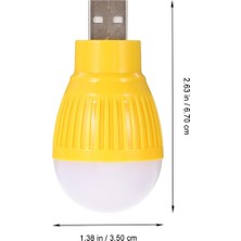 Hk Tech USB Beyaz Gece Lambası Mini Ampul Aydınlatma 34389