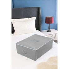 About The Perfect Antrasit Renkli Büyük Boy Baza Altı Düzenleyici Hurç 62X46X22 cm