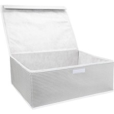 About The Perfect Çok Amaçlı Kapaklı Düzenleyici Kutu 50X40X19 Cm, Güçlü ve Havalı Depolama Çözümü