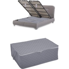 About The Perfect Kapitoneli Baza Altı Hurç, 60X40X22, Antrasit Renkli, Pratik ve Şık Depolama Çözümü