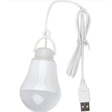 Hk Tech 5V-1A 1 Metre USB Kablolu 5 Watt Beyaz LED Ampul 12765