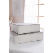 About The Perfect Iki Parça Gri Renk Yatak Altı Yastık ve Yorgan Seti, Rahat ve Şık Tasarım