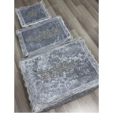 About The Perfect Güzel Fransız Güpürlü Kadife Set, Söz, Nişan ve Çeyizlik Için 3'lü Paket