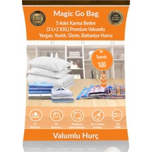 About The Perfect 5 Adet Karma Beden Premium Vakumlu Yorgan, Yastık, Battaniye ve Giyim Seti