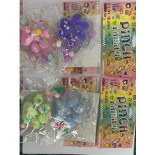 Twins Stars 1 Adet Işıklı Kedi Patisi Squishy Oyuncağı Sukuşi (7,5x6,5cm)