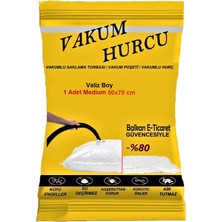 About The Perfect Şeffaf Vakum Hurcu Valiz, 50X70 Cm, Medium Boy, Pratik ve Şık Depolama Çözümü