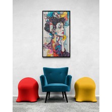 Soi Craft Modern Soyut Duvar Tablosu, Renkli Figüratif