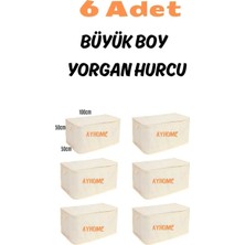 About The Perfect 6 Adet Krem Kapitone Büyük Boy Yorgan Hurcu Çeyizlik Desenli Kumaş