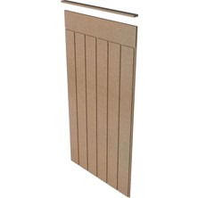 Boyanabilir Ahşap Duvar Paneli 54X105 Cm, Dekoratif ve Şık Tasarım
