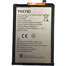 Tecno Camon 17 Cg6-Cg7 Pil Batarya 5000 Mah