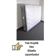 About The Perfect Ultra Kalın Tek Kişilik Yatak Koruma Hurç, Taşıma ve Saklama Için Şeffaf