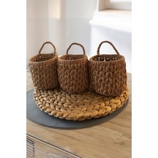 3’lü Organizer Çiçeklik Saksılık Sepet, 10X10CM, Ev Dekorasyon Için Ideal Seçim