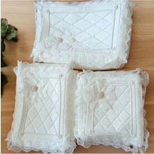 About The Perfect 3'lü Fransız Güpürlü Kadife Gelin Hurç Seti, Çeyizlik ve Nişan Için Şık Tasarım