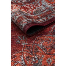 Sahra Halı Makinede Yıkanabilir Dokuma Şönil Kilim Etnik Eskitme Desen Vintage ev oda halısı