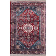 Sahra Halı Makinede Yıkanabilir Dokuma Şönil Kilim Etnik Eskitme Desen Vintage ev oda halısı
