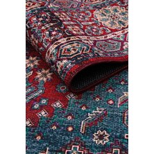 Sahra Halı Makinede Yıkanabilir Dokuma Şönil Kilim Etnik Eskitme Desen Vintage ev oda halısı