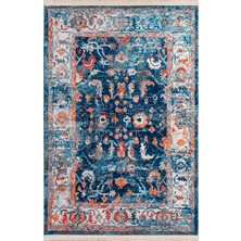 Sahra Halı Makinede Yıkanabilir Dokuma Şönil Kilim Etnik Eskitme Desen Vintage ev oda halısı