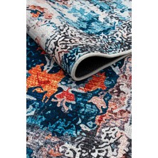 Sahra Halı Makinede Yıkanabilir Dokuma Şönil Kilim Etnik Eskitme Desen Vintage ev oda halısı