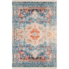 Sahra Halı Makinede Yıkanabilir Dokuma Şönil Kilim Etnik Eskitme Desen Vintage ev oda halısı