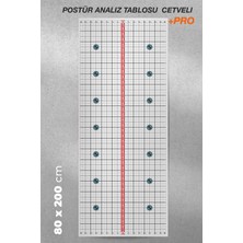 Vücut Analiz Tablosu Cetveli +Pro, 80X200CM, Beyaz