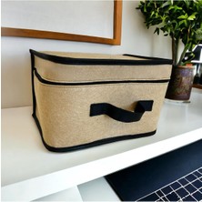 About The Perfect Bej Renkli Küçük Boy Dolap Üstü Keçe Hurç, Şık ve Kullanışlı Depolama Çözümü