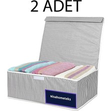 About The Perfect Gri 2'li Baza ve Çekyat Altı Kutu Hurç 50X40X19 Cm, Pratik Depolama Çözümü