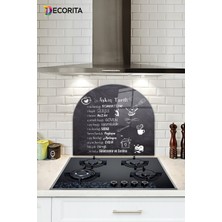 Oval Cam Ocak Koruyucu, Renkli ve Şık 52X60CM, Mutfağınıza Zarif Dokunuş Sağlar