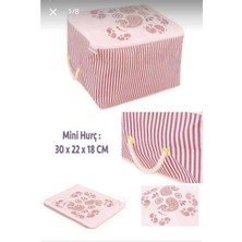 About The Perfect Pembe Desenli Çok Amaçlı Hurç, Baza Altı, Çeyizlik, Kapaklı ve Kulplu Tasarım