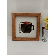 Ahşap Kahve Fincanı, Sıcak ve Şık Kahve Keyfi Için Ideal Seçim.