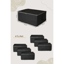 About The Perfect 6'lı Gri Büyük Boy Hurç, 65X45X22CM, Pratik ve Şık Saklama Çözümü