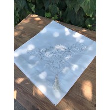 About The Perfect Krem Püsküllü Nişan ve Söz Çeyizlik Bohça Hurç Şık ve Zarif Tasarım