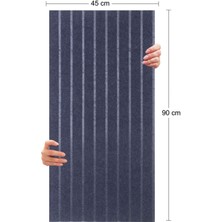Lacivert Keçe Panel Seti, Akustik ve Dekoratif, 45X90 Cm, 2 Adet, 0,81 M²