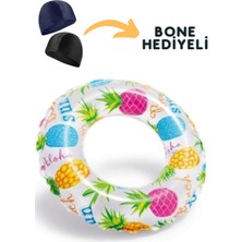 About The Perfect Renkli 61 cm Çocuk Yüzme Simidi, Hediye Bone ile Güvenli ve Eğlenceli Kullanım