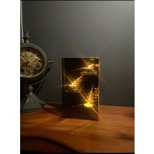 Gri Aynalı Sonsuzluk Mumluk, Şık ve Modern Dekoratif Aksesuar