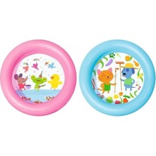 Bestway Renkli 2 Boğum Desenli Zeminli Çocuk Havuzu, Eğlenceli ve Güvenli Yaz Aktiviteleri