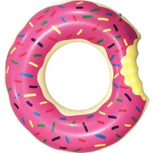 About The Perfect Pembe 75 cm Şişme Donut Simit, Eğlenceli ve Renkli Şişme Oyuncak