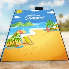 About The Perfect Çocuklar Için Renkli Plaj Matı ve Minder, Kum Tutmayan Rahat Kullanım