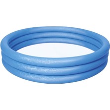 Bestway 152X30CM Düz Zemin Havuz 3'lü Mavi, Yaz Eğlencesi Için Ideal