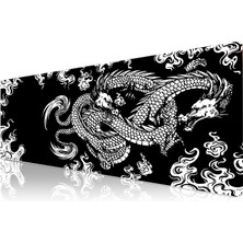 Pro - 10 Farklı Model Dikişli Kenar 90X40 cm Oyuncu Gaming Mouse Pad (Dragon Knot, 90X40 Cm)