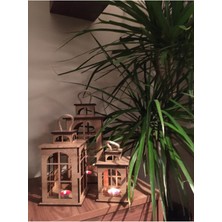 3 Boy Fener Mumluk, Doğal Ahşap Tasarım, Şık ve Kullanışlı Ev Dekoru