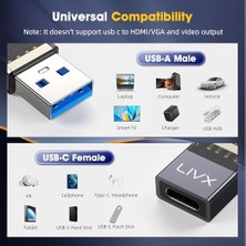 USB 3.2 To Type C Çevirici Dönüştürücü Otg 10GBPS 60W Ultra Hızlı Şarj ve Veri Aktarımı Otgdf